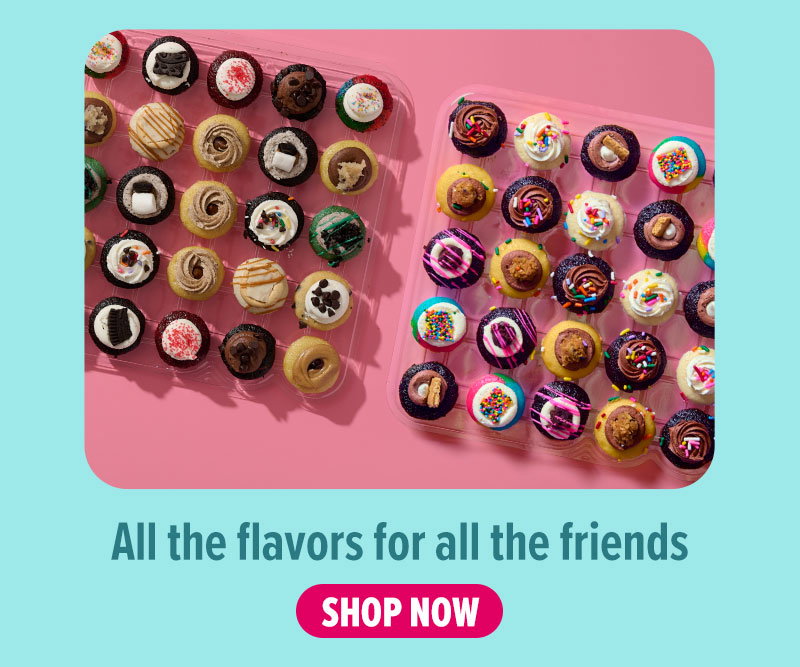 All the flavors for all the friends! Shop our all the flavors cupcake 50-pack now.