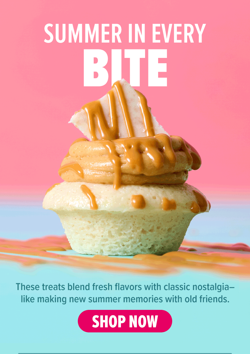 Summer in every bite! These treats blend fresh flavors with classic nostalgia - like making new summer memories with old friends. Shop now!