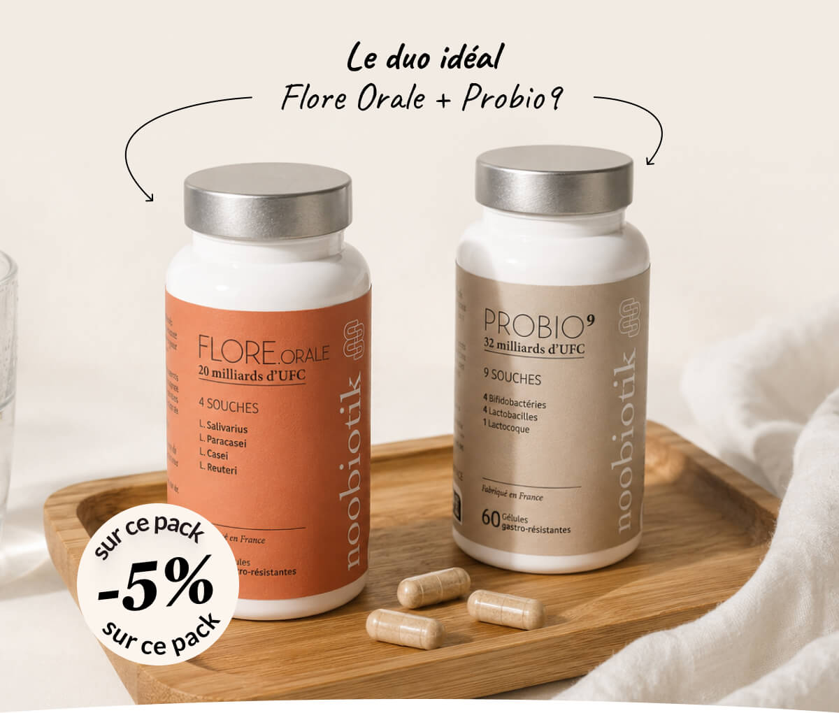 Flore Orale + Probio9 Le duo idéal
