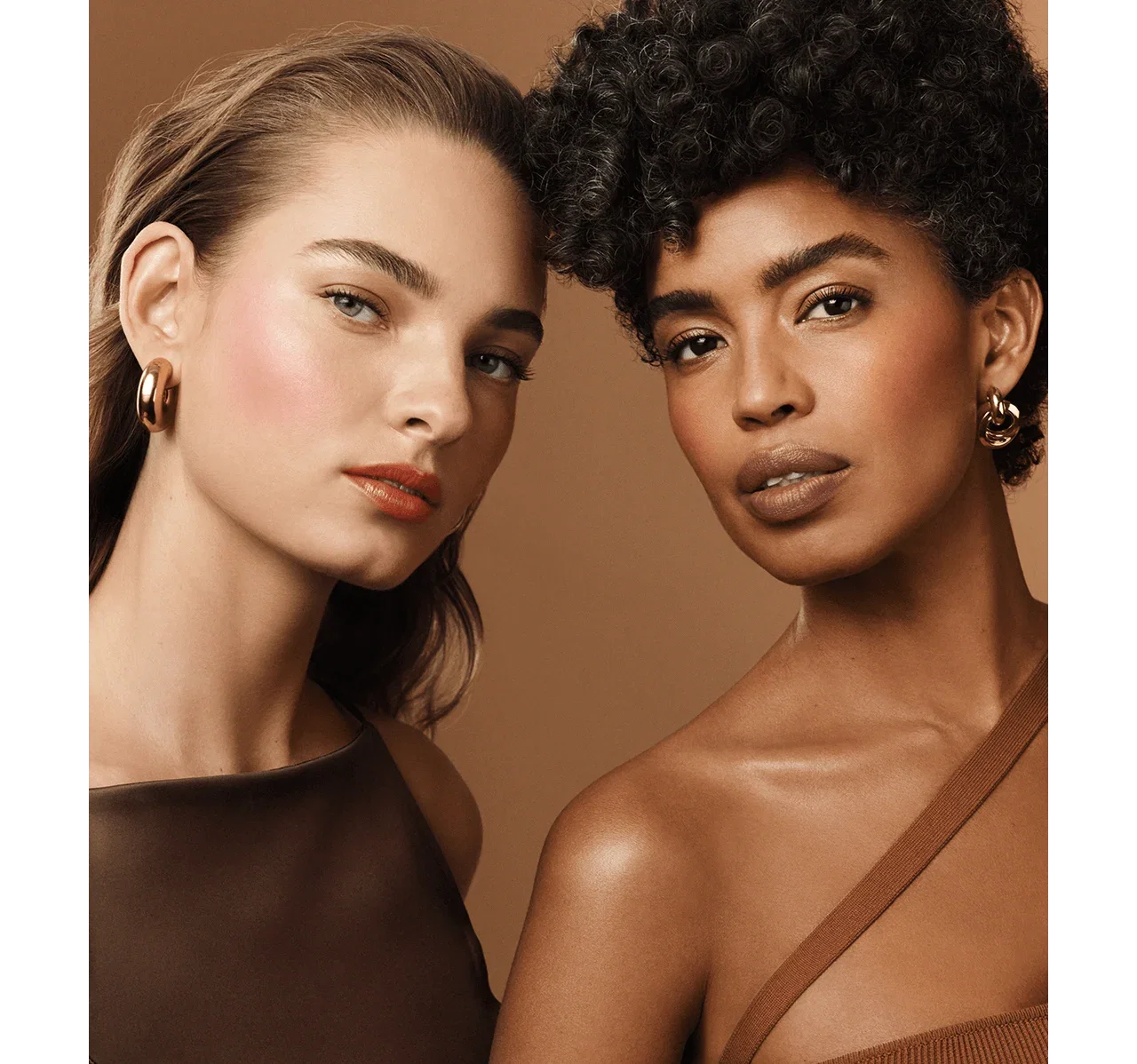 Bobbi Brown models showing naturally bronzed glowing skin.