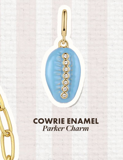 Cowrie Enamel Parker Charm