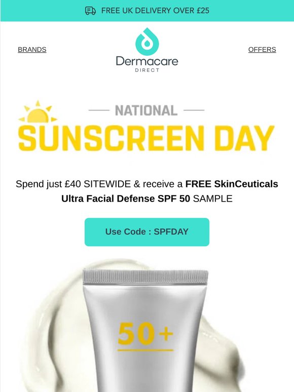Claim your FREE SPF Sample on National Sunscreen Day 🔅