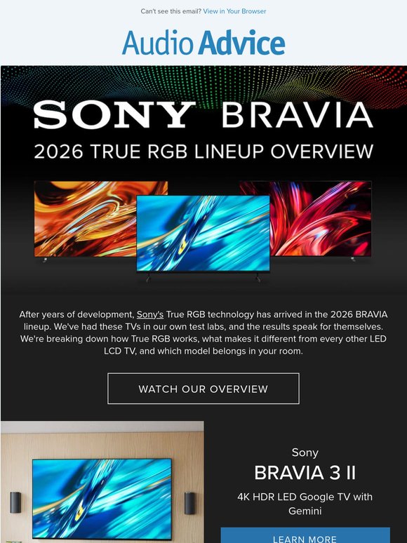 📺 Sony's NEW 2026 TV Lineup with True RGB Is Finally Here!