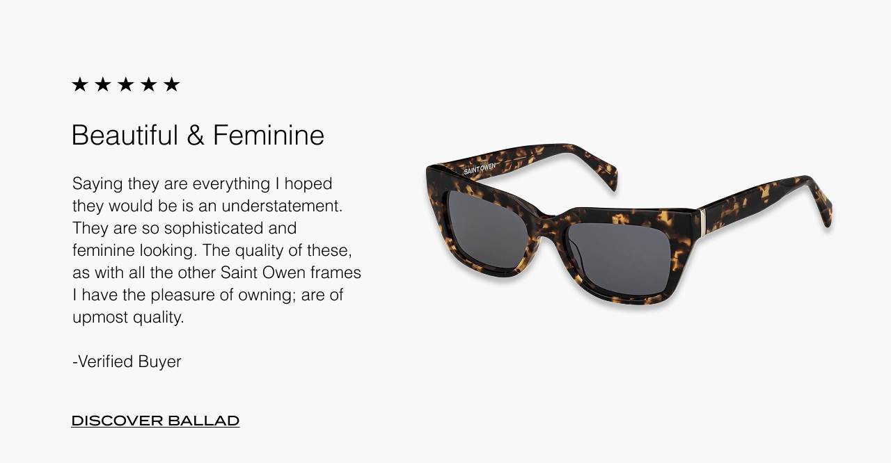 Discover the Ballad cat-eye frames.