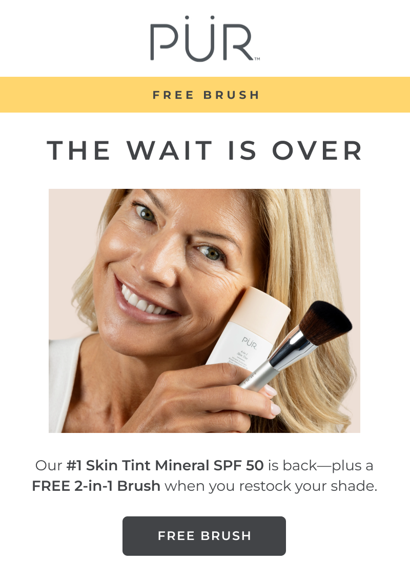 Skin Tint Back in Stock: Free 2-in-1 Brush