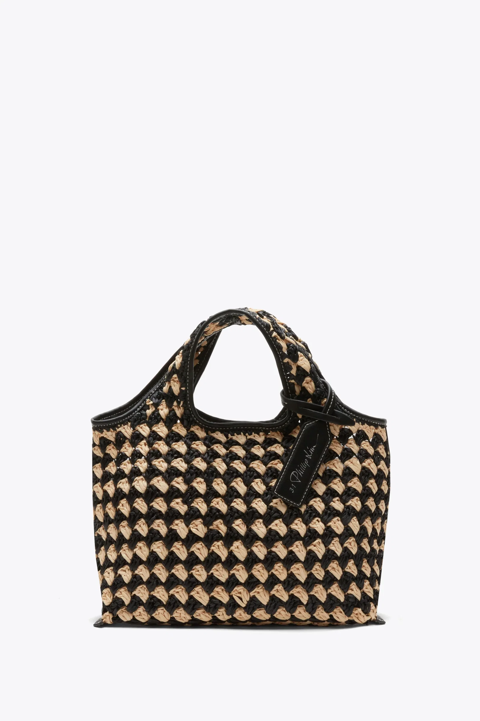 Image of Crochet Raffia Mini Market Tote
