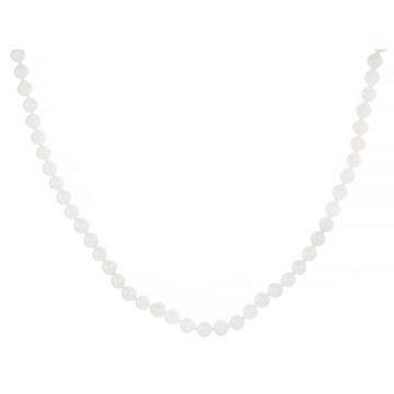Genusis™ White Cultured Freshwater Pearl Rhodium Over Sterling Silver 20 Inch Strand Necklace