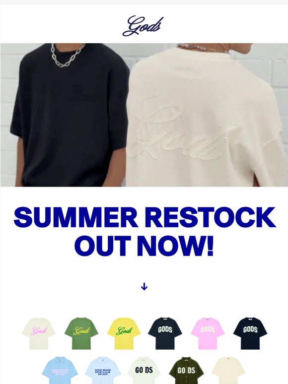 SUMMER RESTOCK.