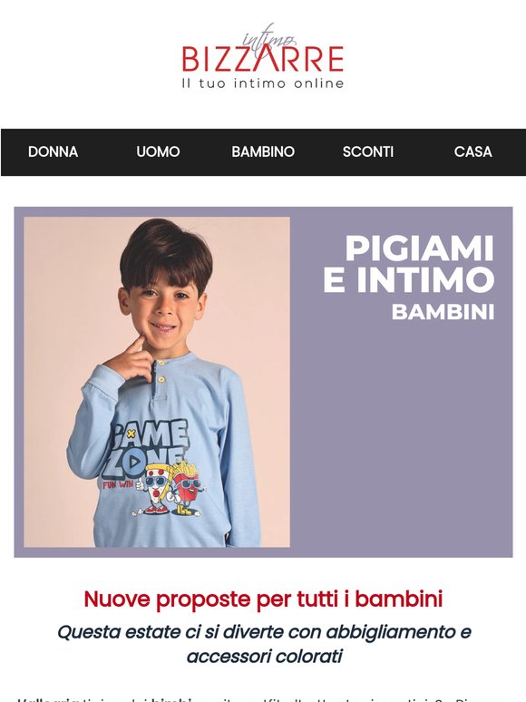 Pigiami, intimo e accessori bimbi