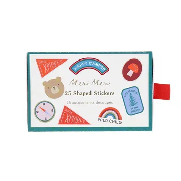 Camping Adventure Sticker in Geschenkbox