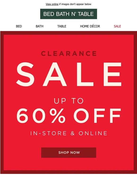 Clearance Sale NOW ON 🟥 Save Up To 60%