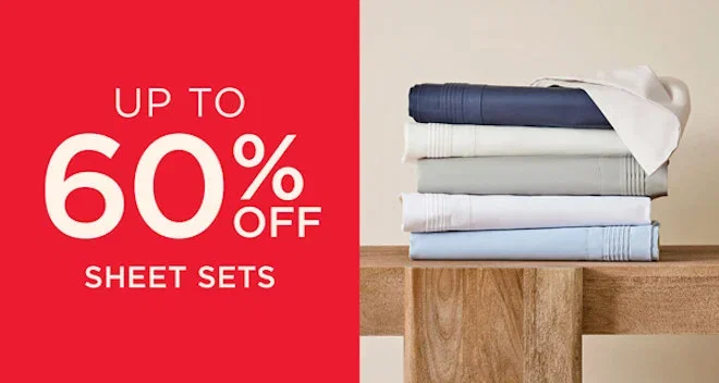 Up To 60% Off Sheet Sets
