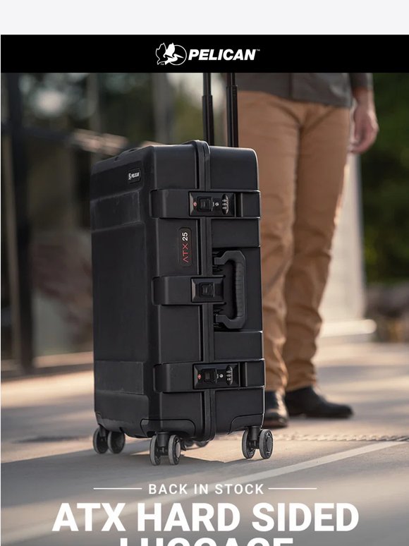 BACK IN STOCK: Our most popular luggage