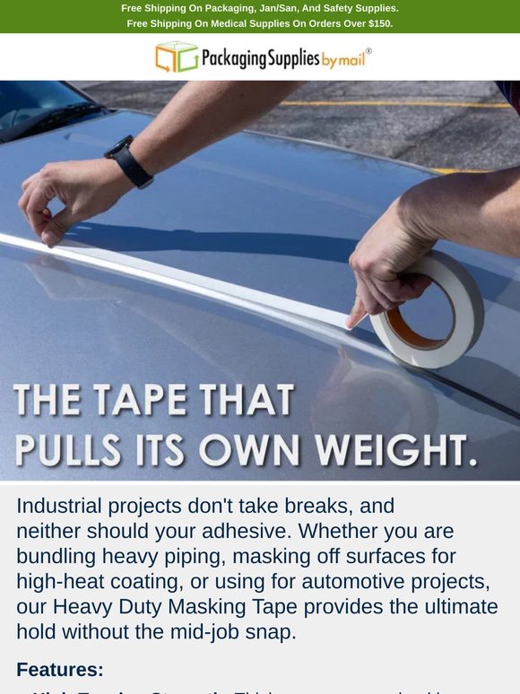 New Heavy-Duty Masking Tape - 10% Off