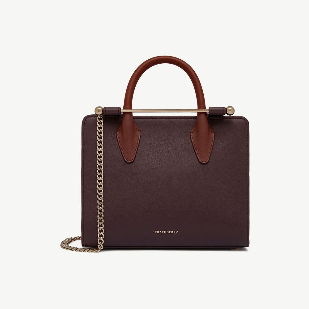 Image of Mini Tote - Burgundy/Chestnut/Walnut