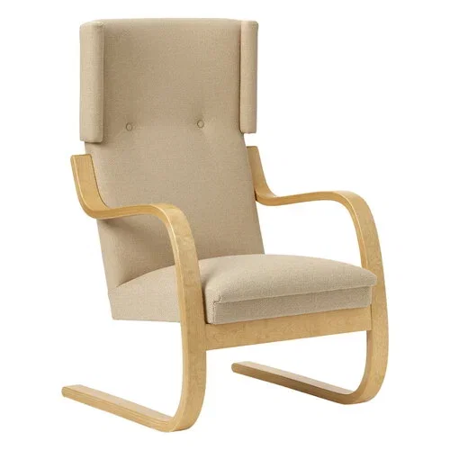 Poltrona Aalto 401, betulla tinta miele - Vidar 323