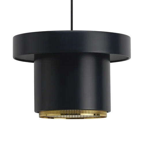 Lampada a sospensione A201, nero - ottone