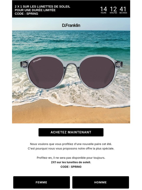 🕶️ Lunettes de soleil 2X1