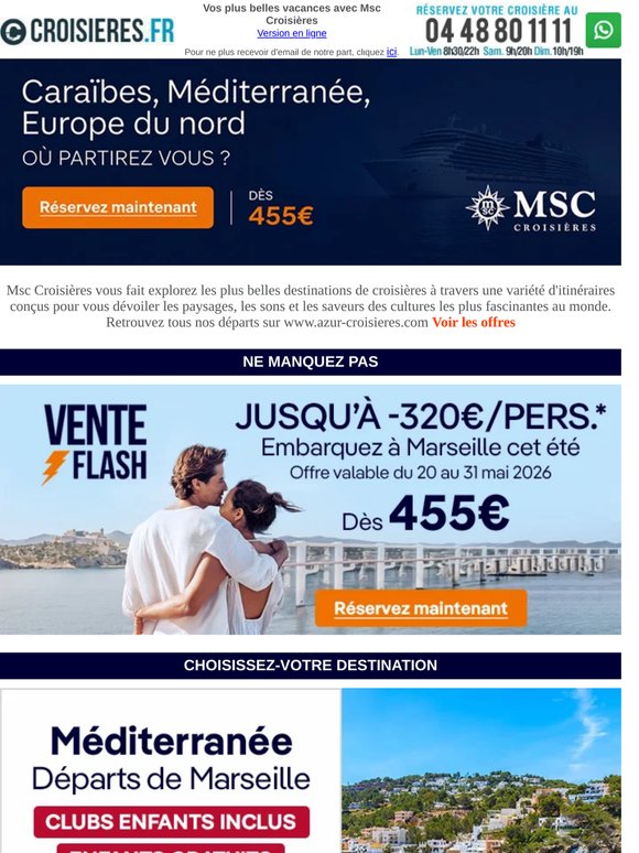 ❗ Vente Flash + Enfants gratuits + CB en 4 fois