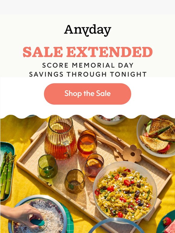 24 more hours to shop our Memorial Day Sale!