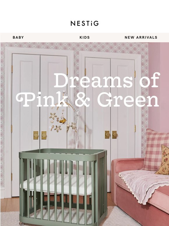 Trending: dreamy pink & green
