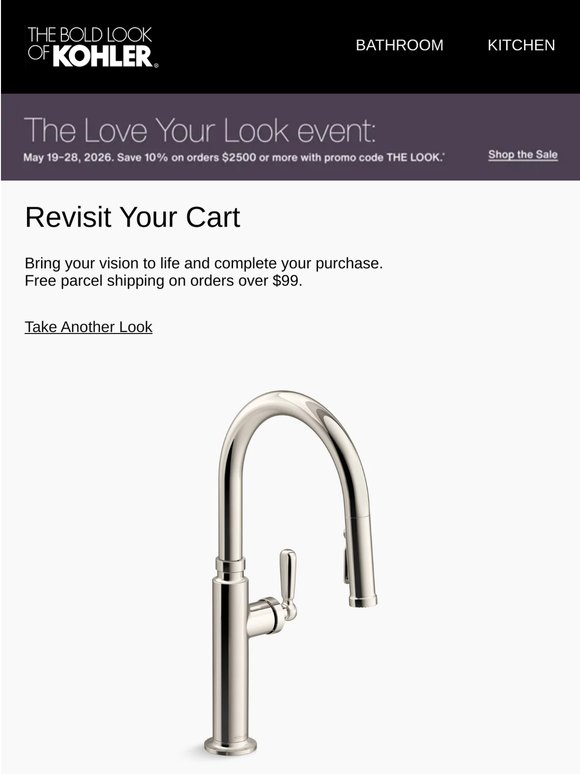 Your KOHLER Selection Awaits