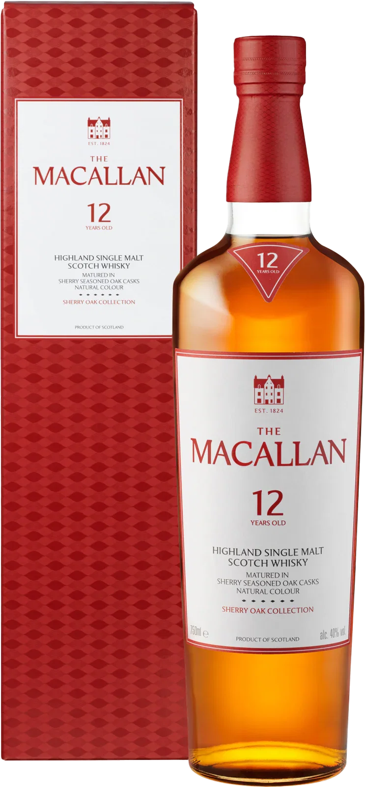 Image of The Macallan 12 Year Old Sherry Oak Single Malt Scotch Whisky