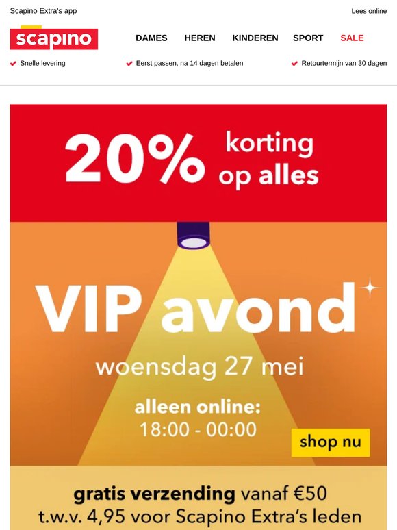 Nog maar even VIP Avond -20%