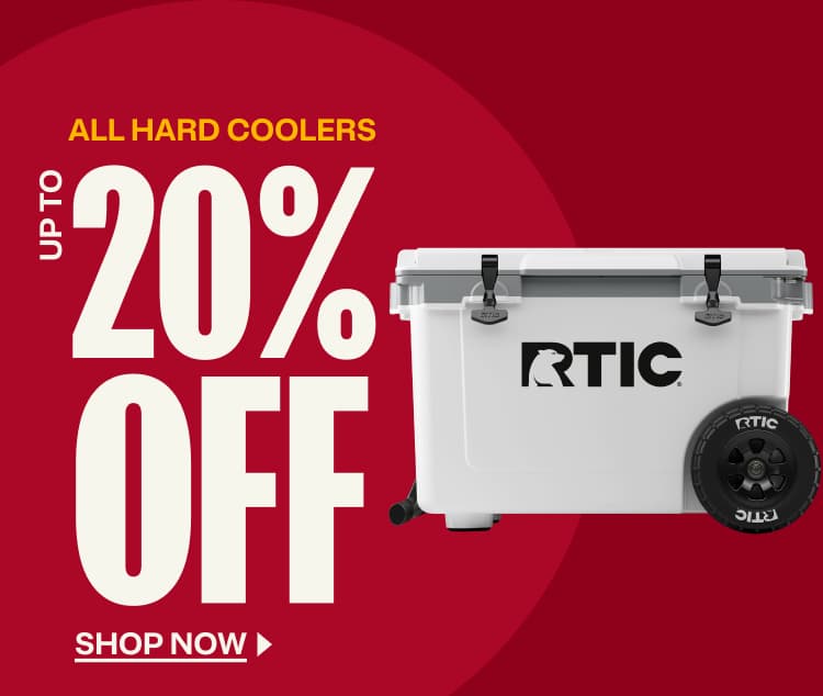 Hard coolers up to 20% off
