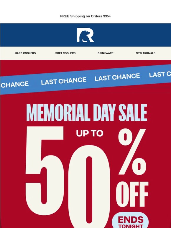 Memorial Day Deals End Tonight!
