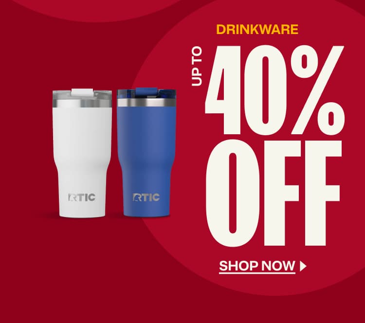 Drinkware up to 40% off