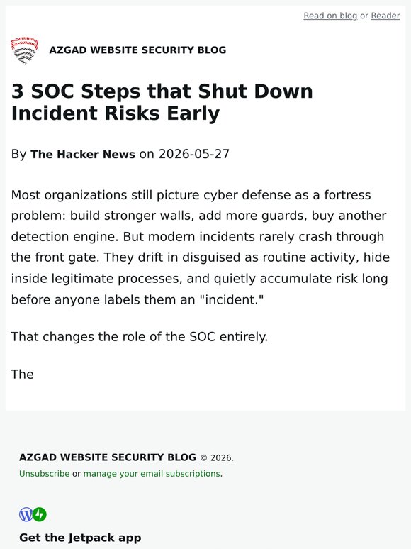 3 SOC Steps that Shut Down Incident Risks Early