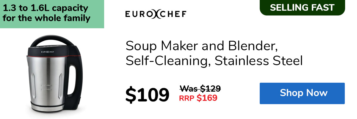 Soup Maker and Blender, Self-Cleaning, Stainless Steel