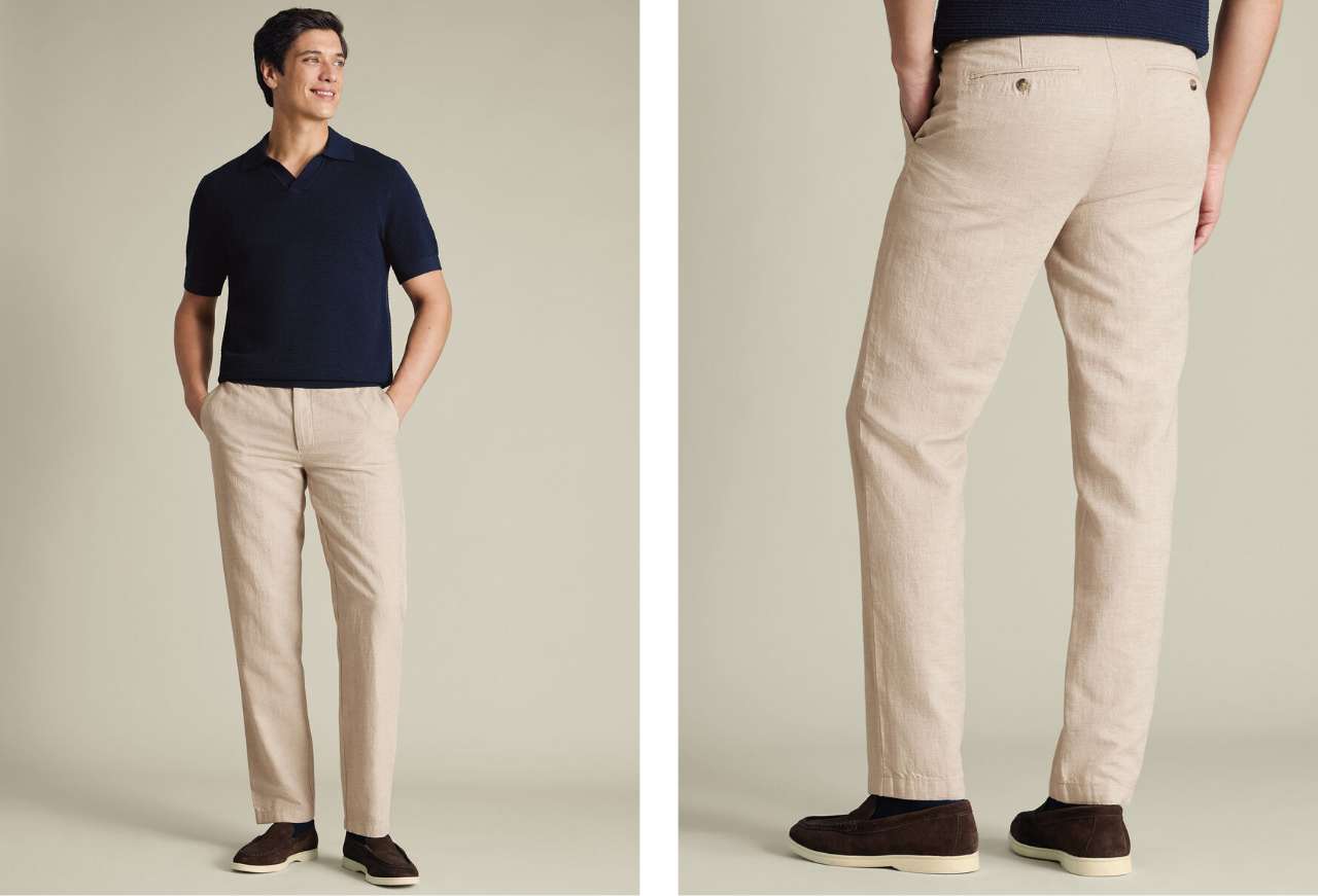 Linen Cotton Chinos – Stone