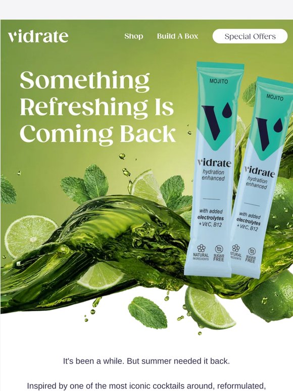 The flavour of the summer is coming...