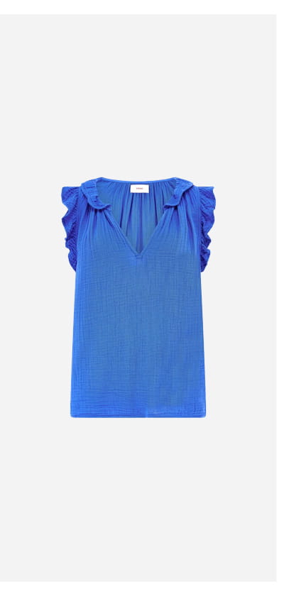 Bexie Top In Capri Blue