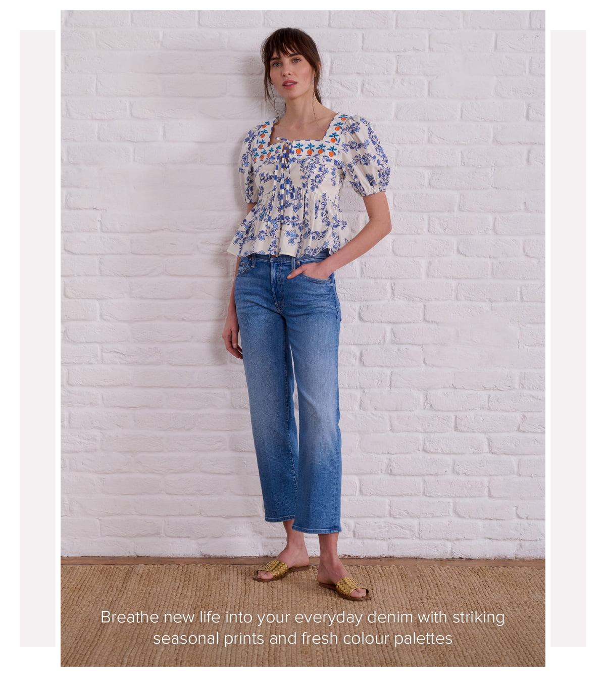 Breathe new life into your everyday denim with striking seasonal prints and fresh colour palettes