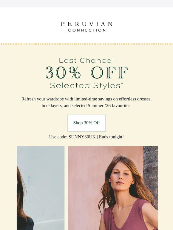Final hours to save 30% ☀️