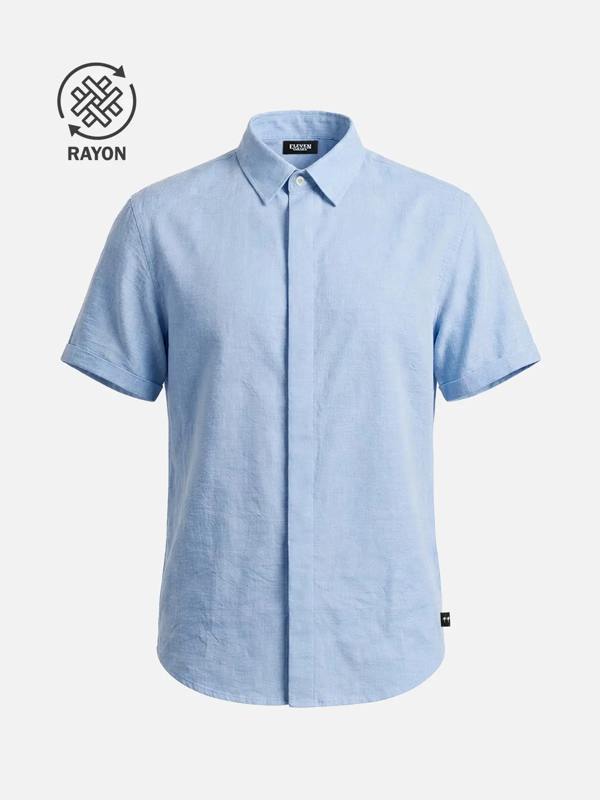 Image of Men's Rayon Blend Classic Short Sleeve Shirt