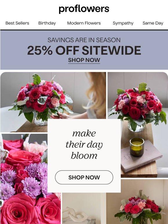 25% Off Graduation Flowers & More! Save Today!