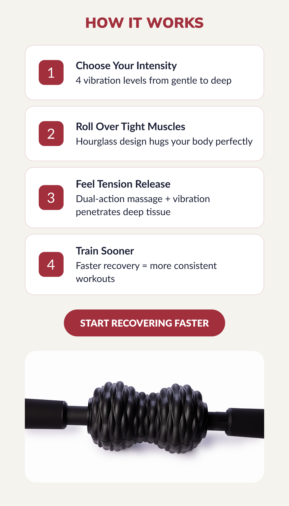 START RECOVERING FASTER
