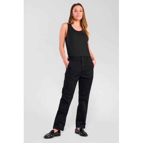 Pantalon chino ERLE noir Emma en coton
