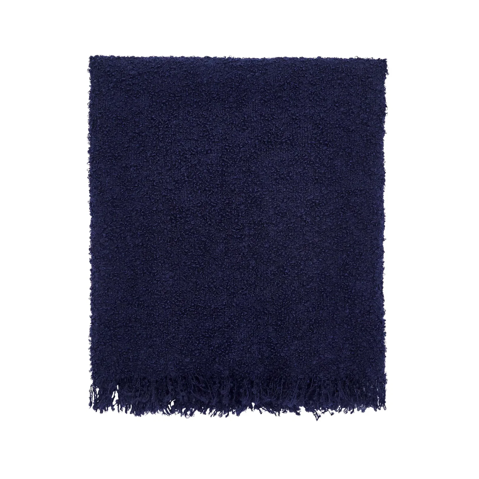 Image of Boucle Throw, Navy