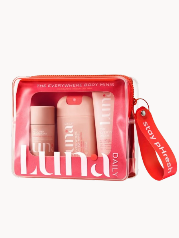 Luna Daily The Everywhere Body Minis Starter Set Hydrating Fresh Cotton 150ml