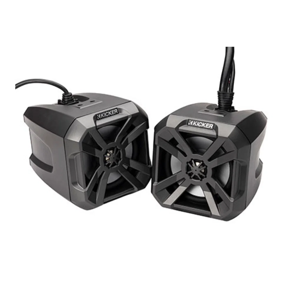 Image of Kicker 48BTCAN65 Two-Way 6.5" PowerCan Speakers with Bluetooth and LED lighting