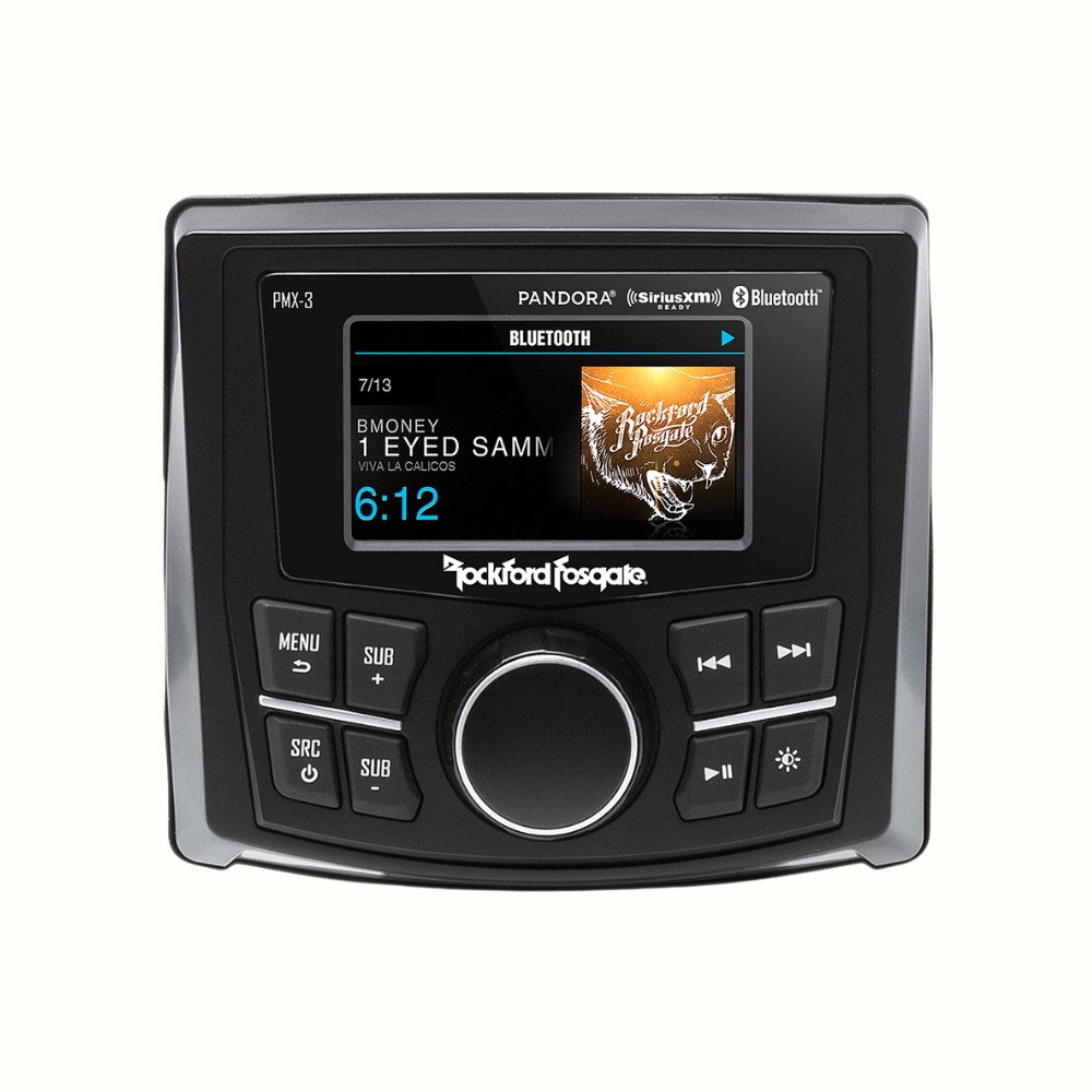Image of Rockford Fosgate PMX-3 Punch Marine/Motorsport 2.7" Digital Media Receiver