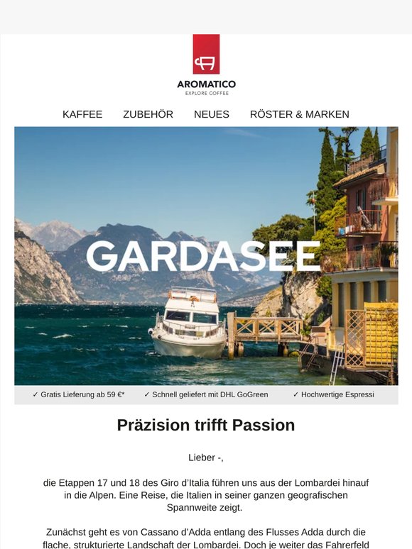 Explore Italia: 5 % Rabatt auf diese Kaffees aus Norditalien