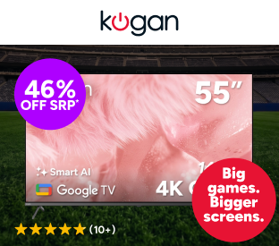 Kogan 55" QLED 4K 144Hz Smart AI Google TV Product Image