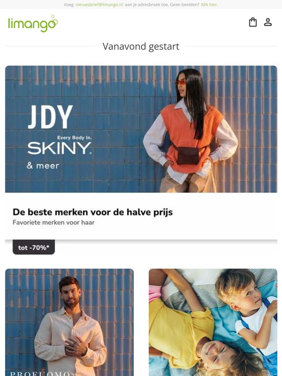 De beste merken voor de halve prijs! 😍 Tot -70% op Columbia, Vans & meer