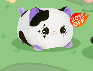 Tall black axolotl plush toy.